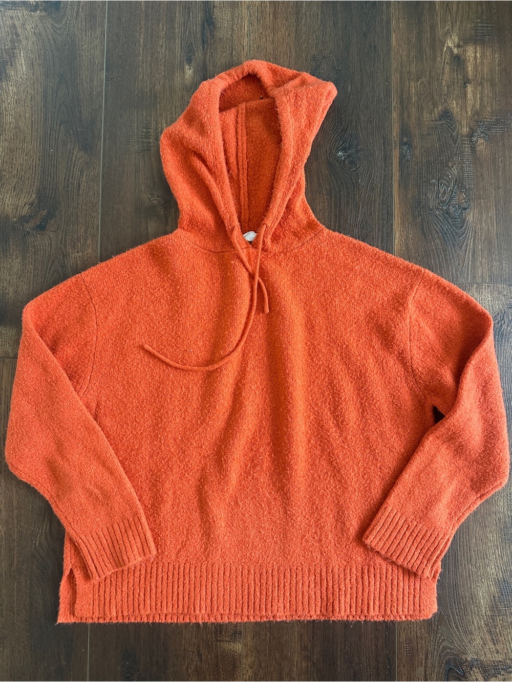 Cozy Orange Hooded Women's Sweater